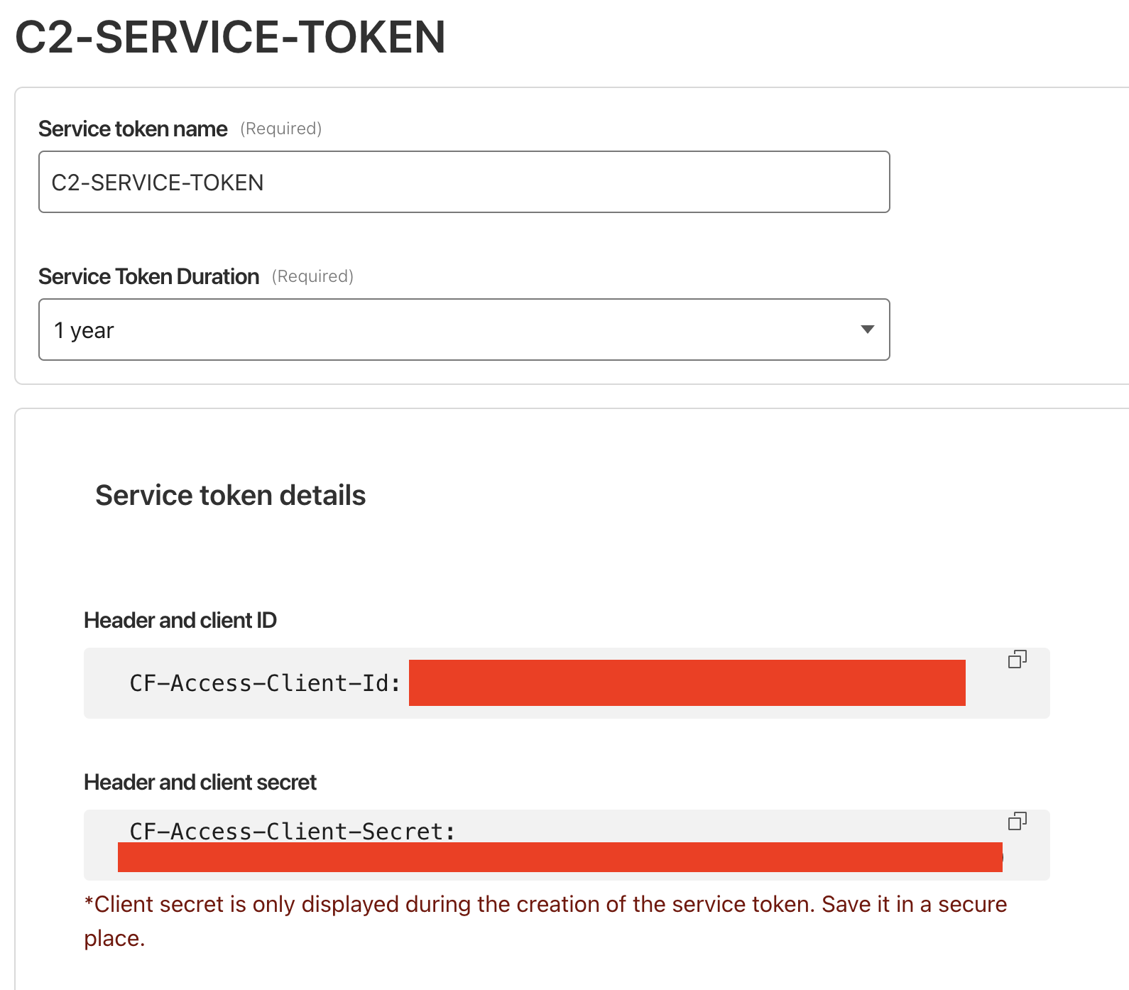 Service Token